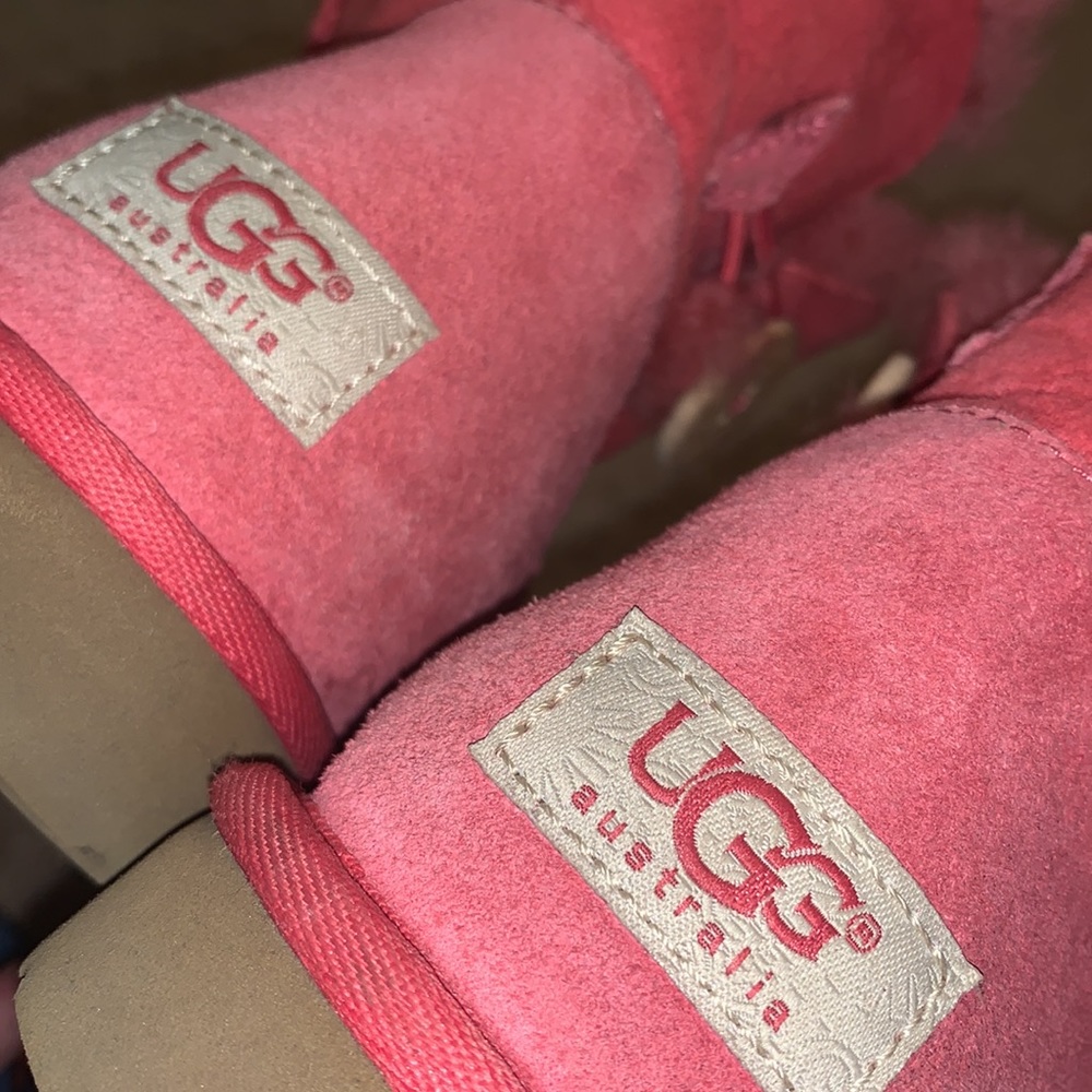 Pink UGG Mini w/ Button - Picture 4 of 7